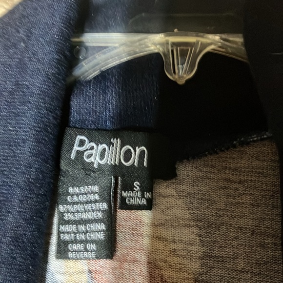 Unique and beautiful tunic/dress. Size small. Cowel neck. Papillon brand. - Picture 4 of 6